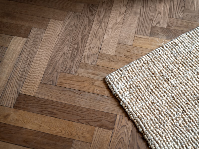 Parquet floor pattern close up